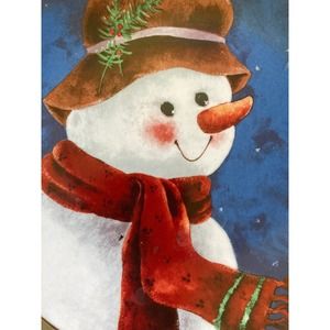 Elaine Thompson 10" Plate Christmas Holiday‎ Snowman (2)